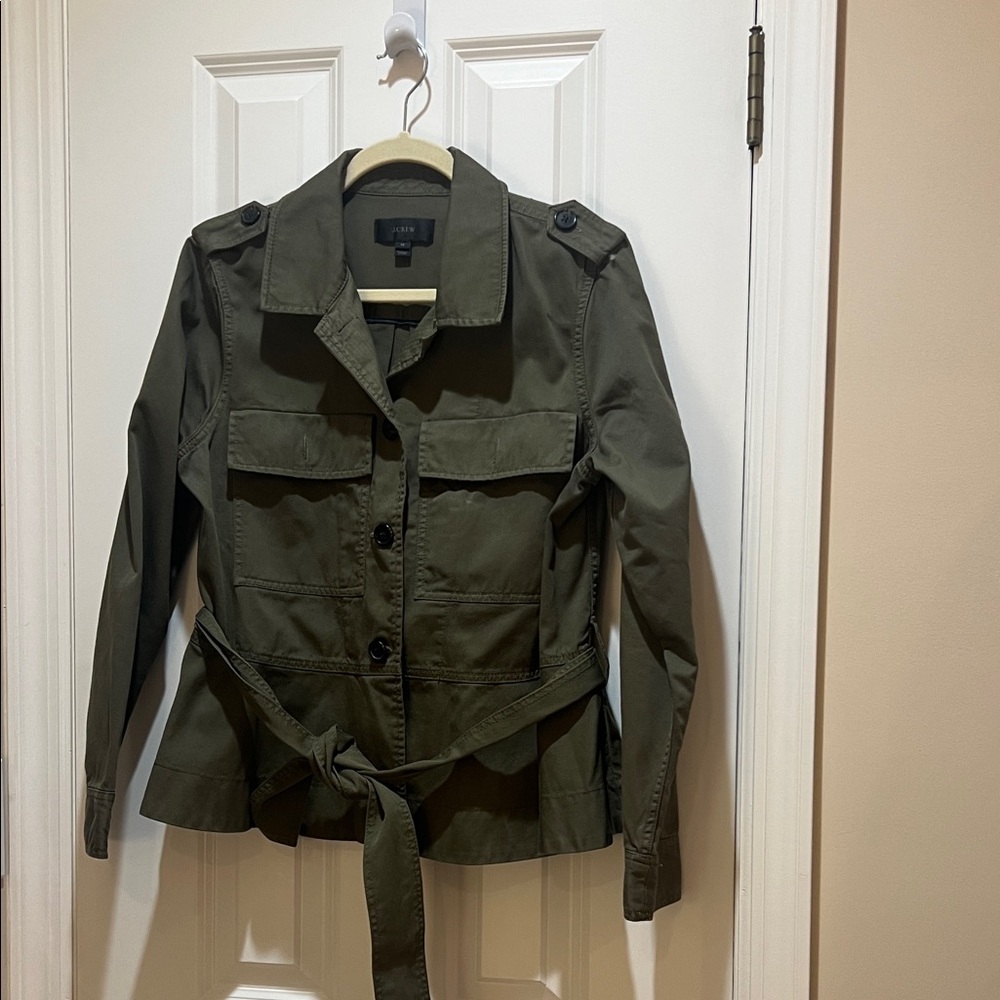 J. Crew Olive Utility Jacket size M